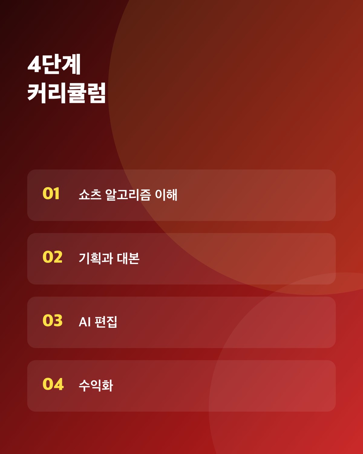 얼굴 없는 쇼츠 채널 4주 완성 상세 2